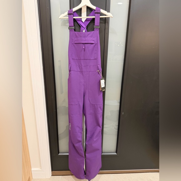 Burton Pants - WOMEN'S BURTON AVALON BIB PANTS SIZE SMALL PURPLE